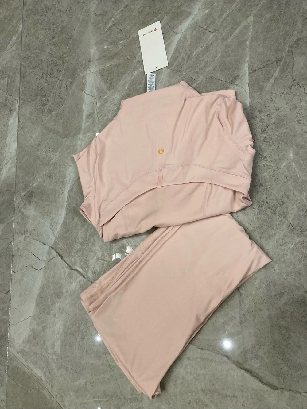 lululemon athletica Light Blush Zip Jacket & Matching Pants Set